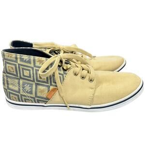 Vans Camryn Slim Skate Shoes Womens Sz 8 Native Taose Taupe/Blue Canvas